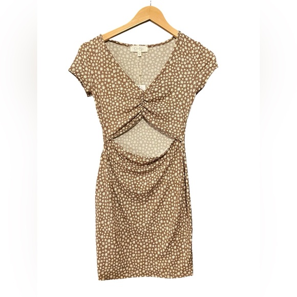 Jessica Simpson Brown and White Floral Dress - Picture 2 of 3